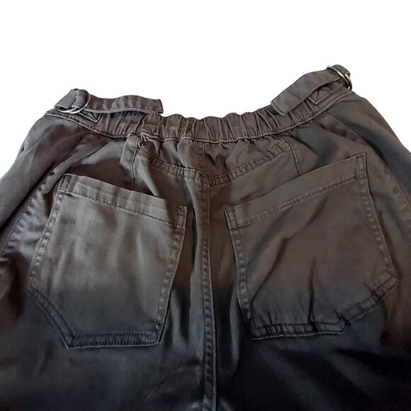 Wild Fable Black Cargo Pants With Elastic Waistband & Multiple Pockets Size M - Picture 6 of 13
